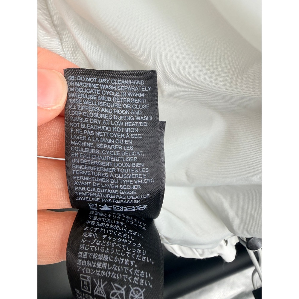 The North Face HyVent Jacket Womens S White Good Waterproof Hooded Rain Coat - Picture 15 of 16